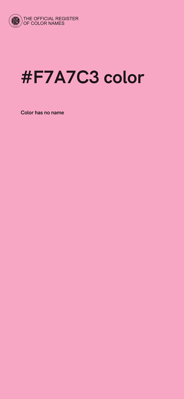 #F7A7C3 color image