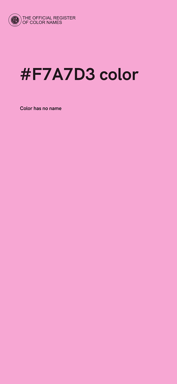 #F7A7D3 color image