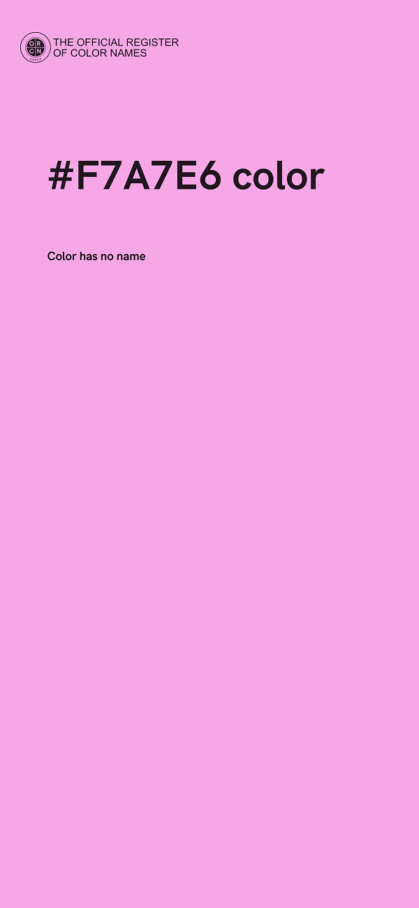#F7A7E6 color image