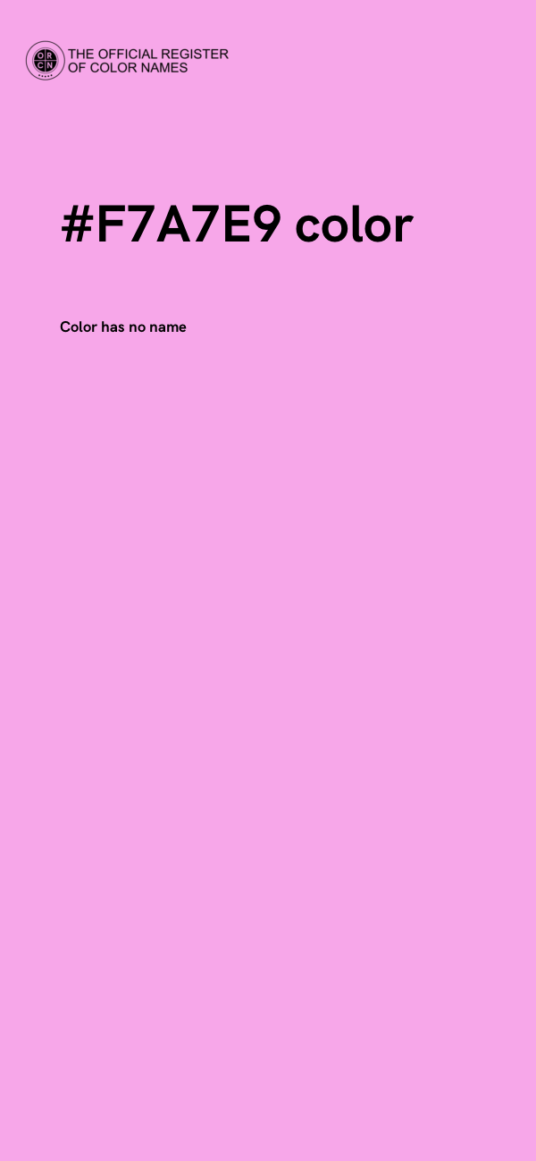 #F7A7E9 color image