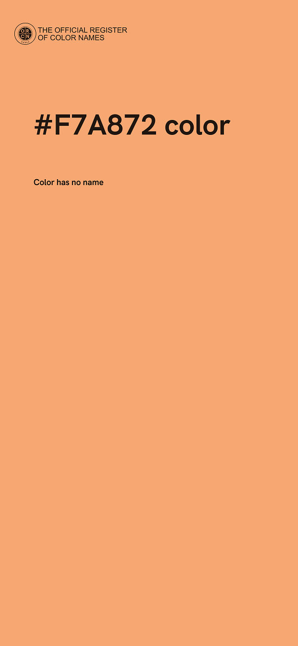 #F7A872 color image