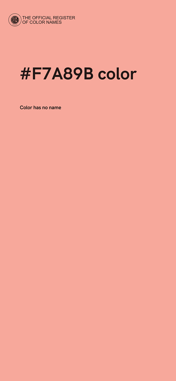 #F7A89B color image