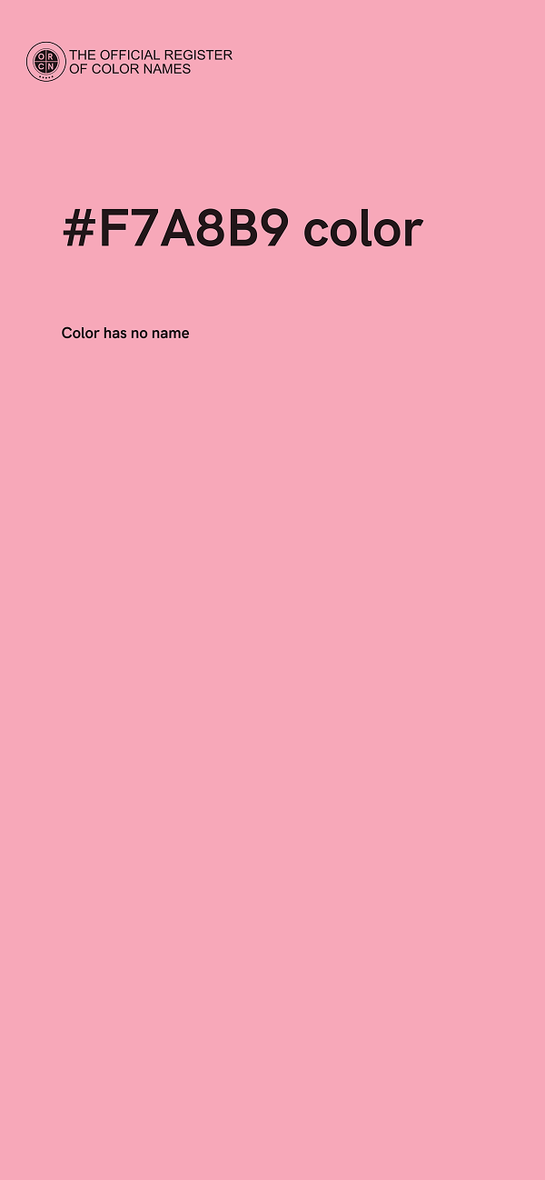 #F7A8B9 color image