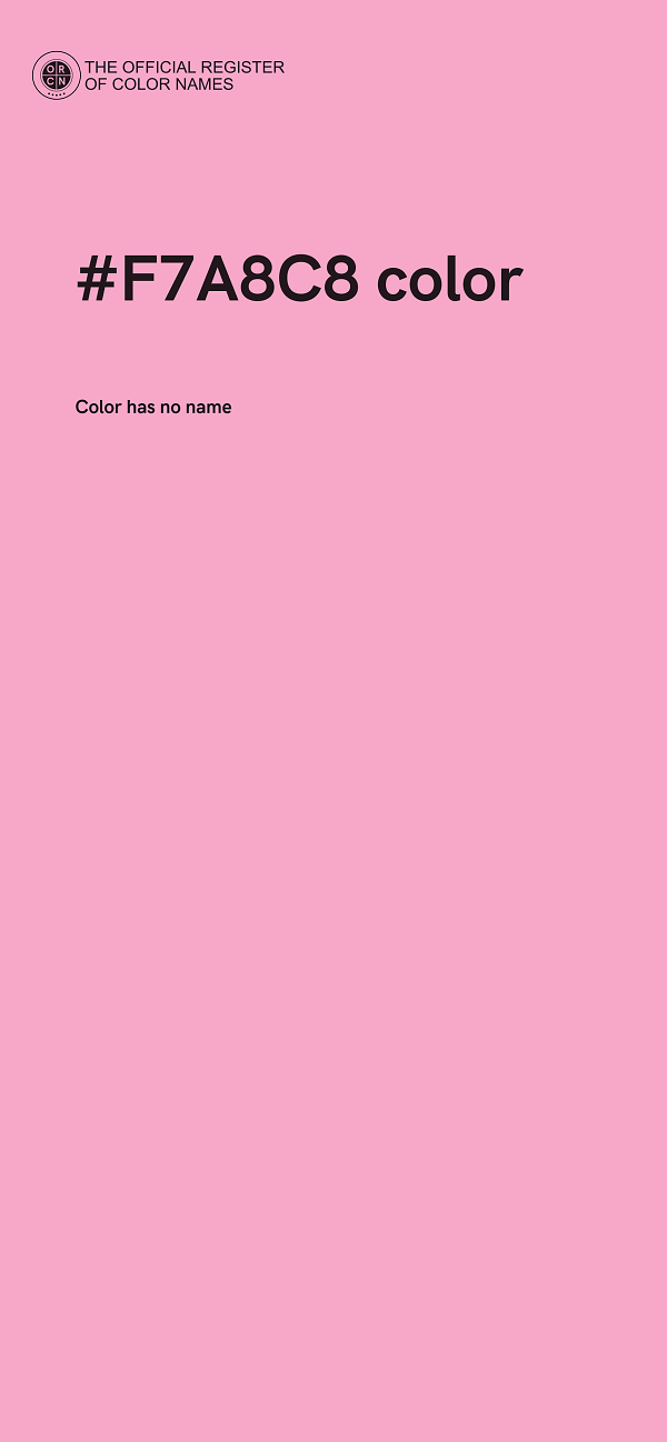 #F7A8C8 color image