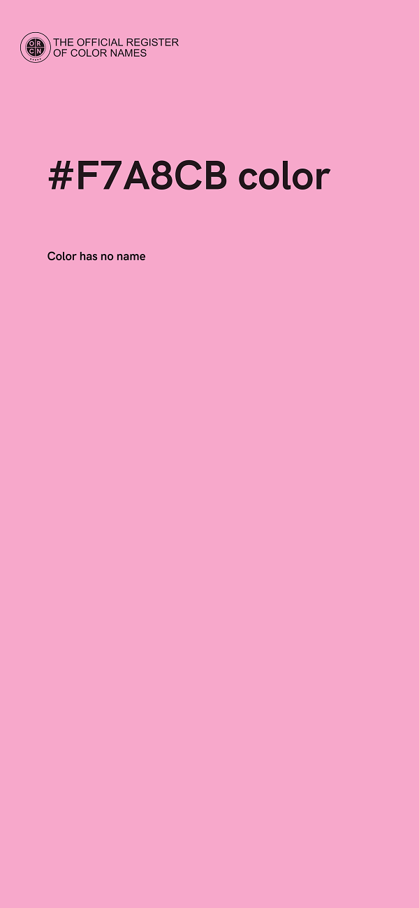 #F7A8CB color image