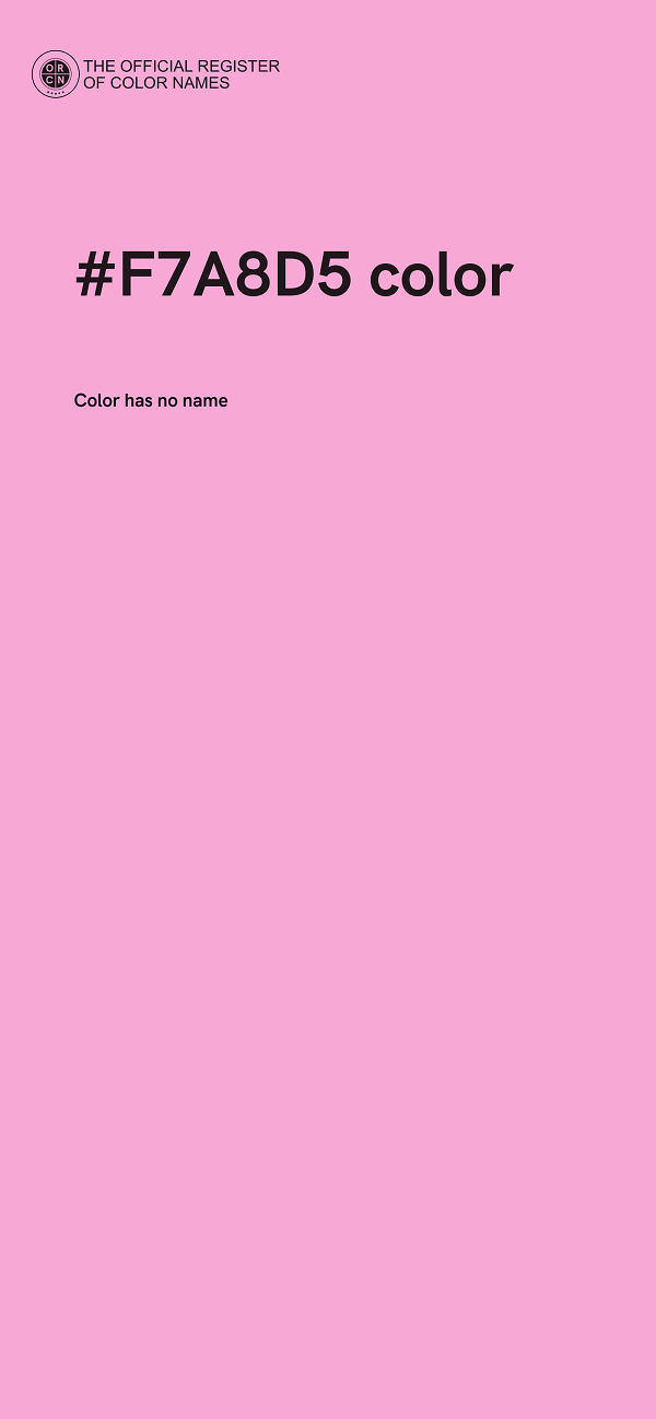 #F7A8D5 color image