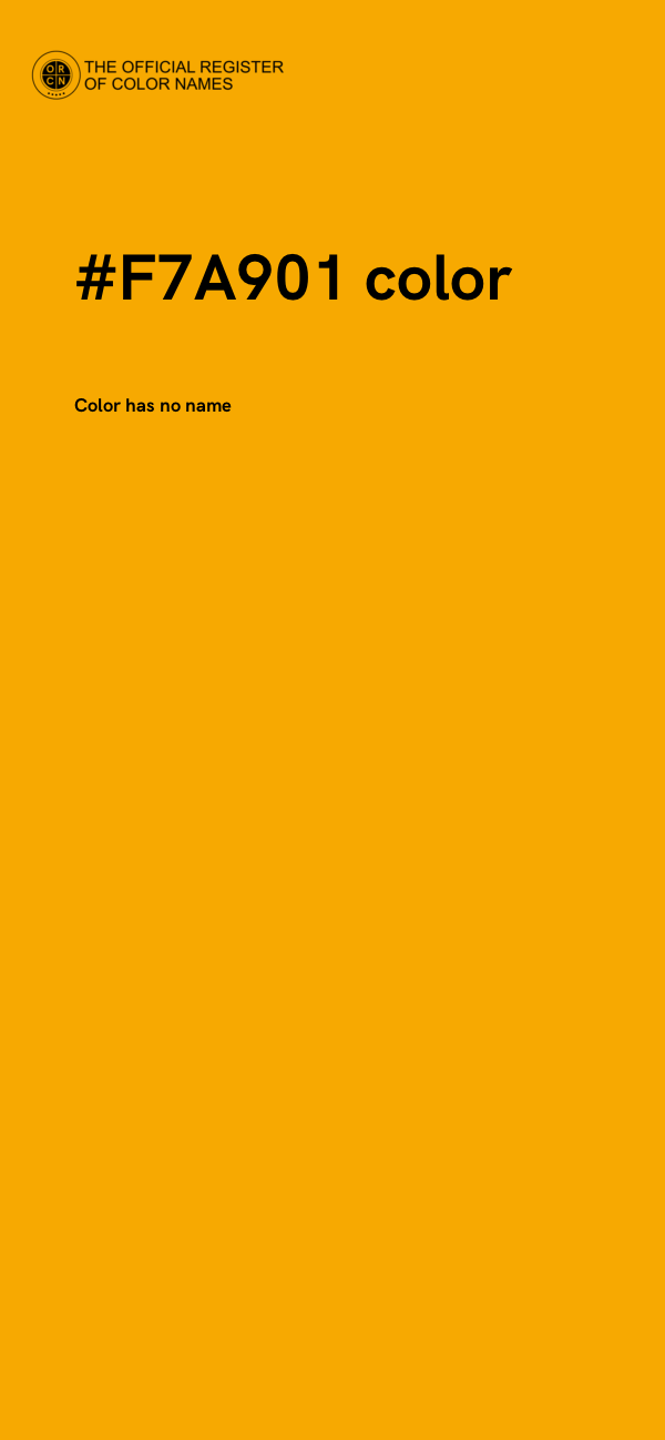 #F7A901 color image