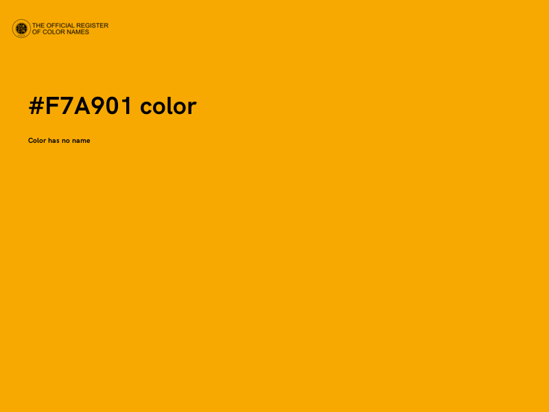 #F7A901 color image