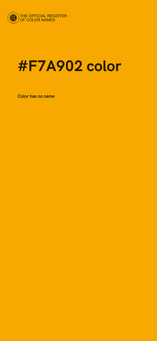 #F7A902 color image