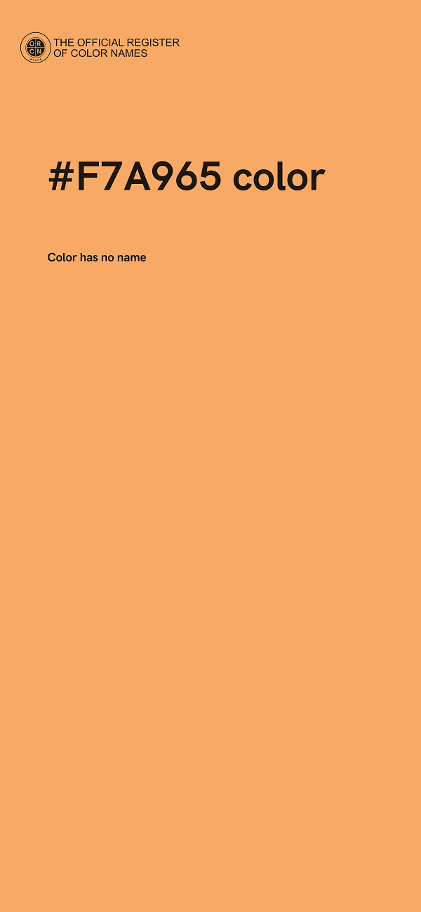 #F7A965 color image