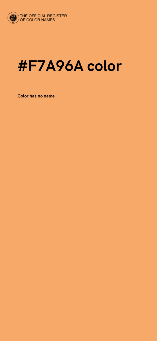 #F7A96A color image