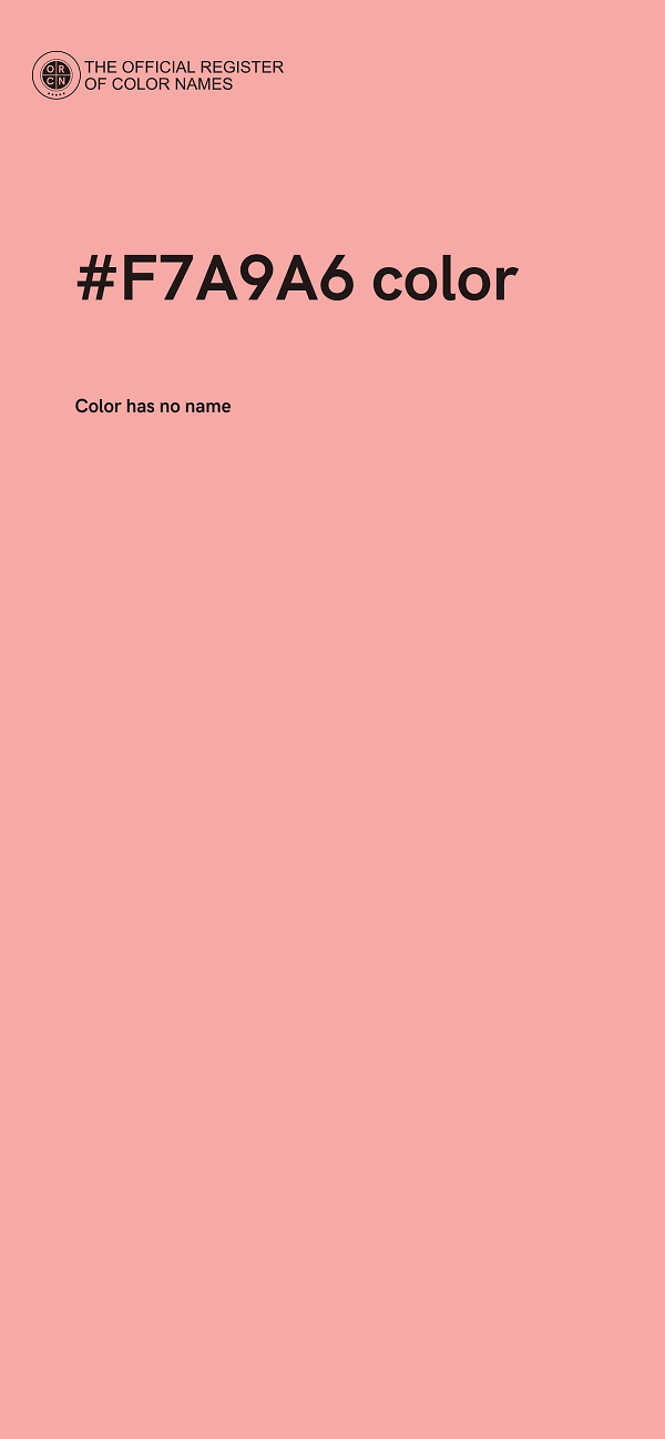 #F7A9A6 color image