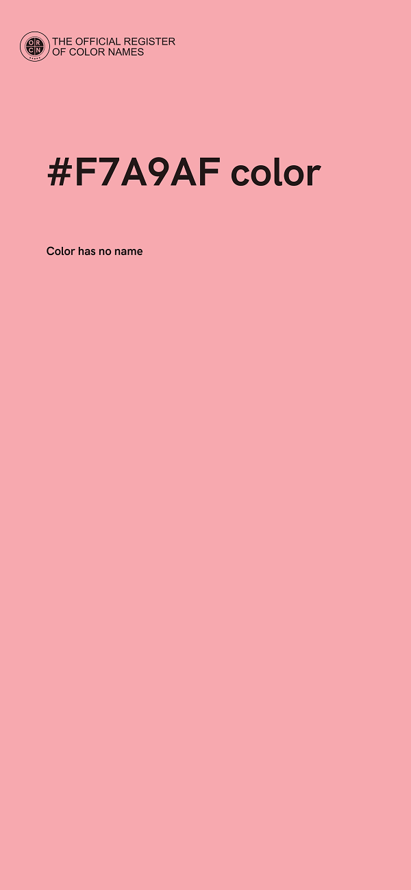 #F7A9AF color image