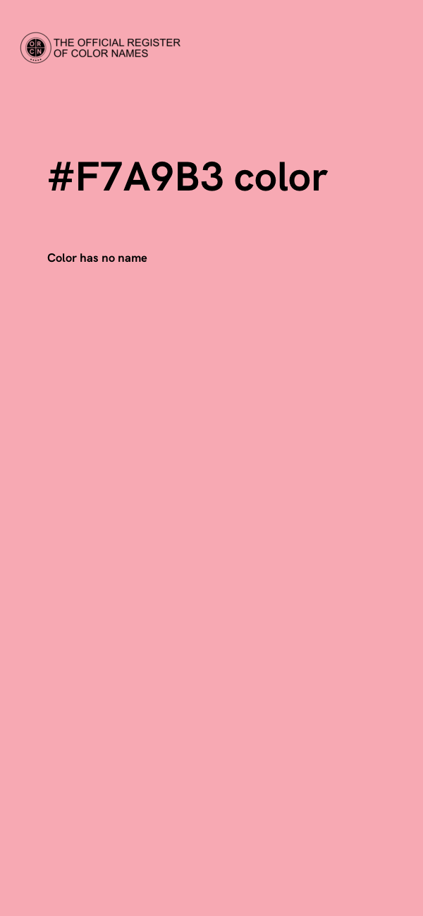 #F7A9B3 color image