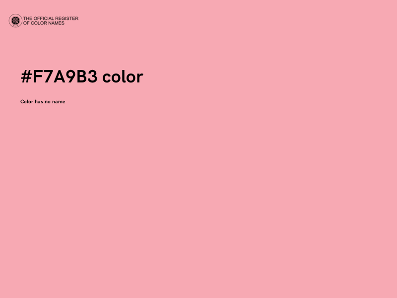 #F7A9B3 color image