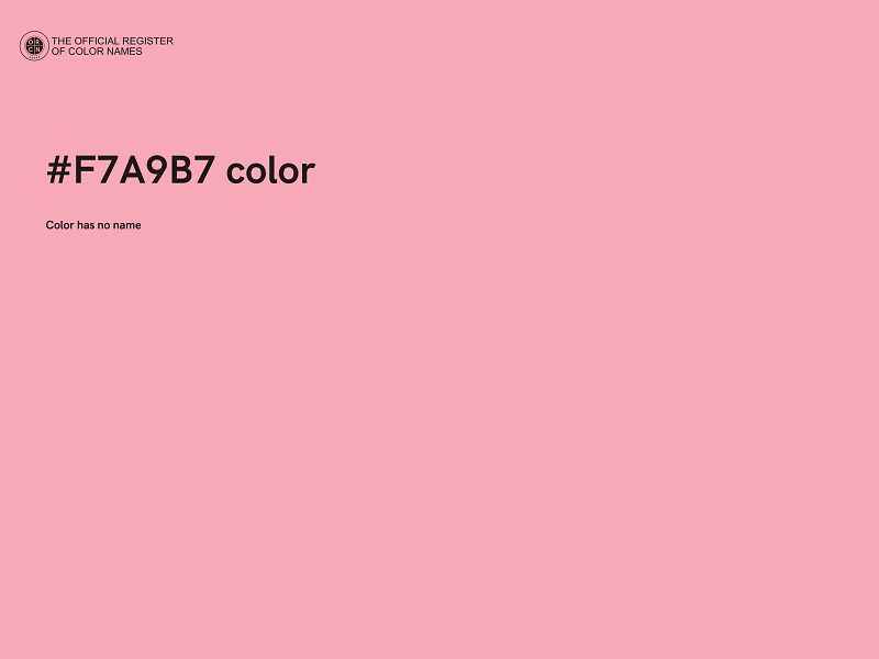 #F7A9B7 color image