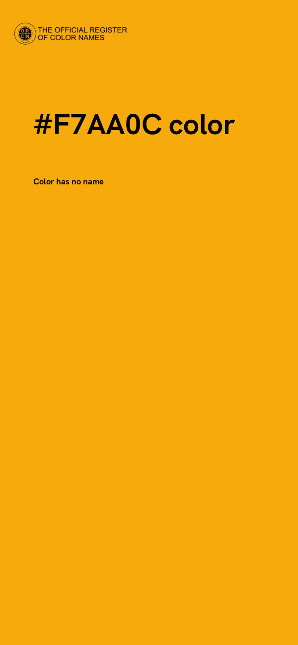 #F7AA0C color image