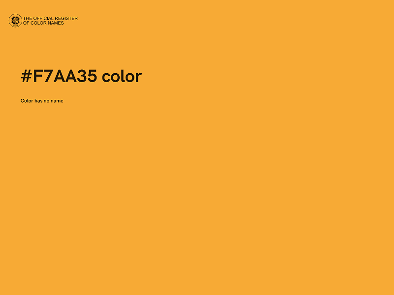 #F7AA35 color image