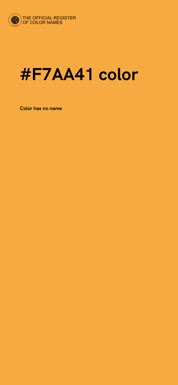 #F7AA41 color image