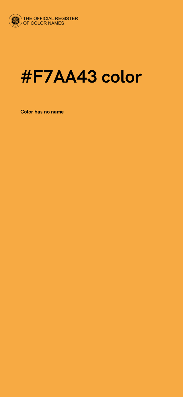 #F7AA43 color image