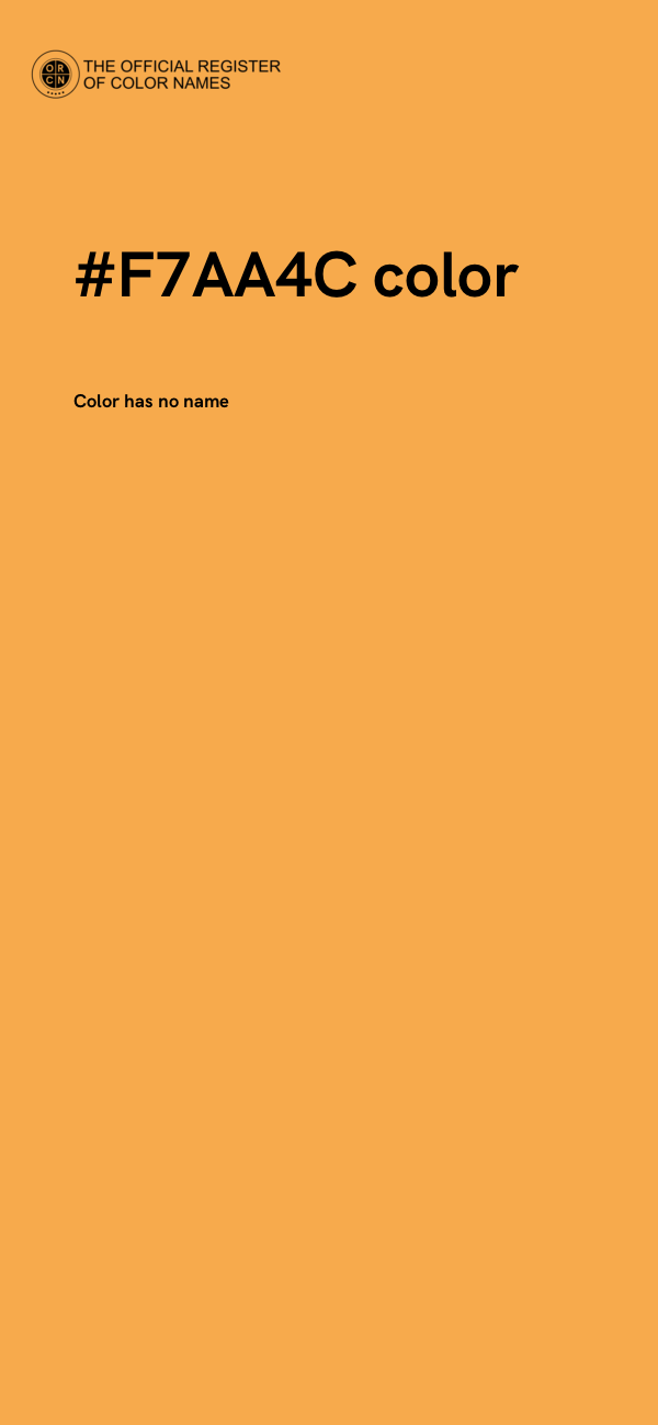 #F7AA4C color image