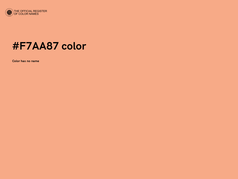 #F7AA87 color image