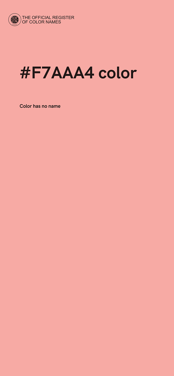 #F7AAA4 color image