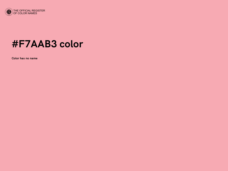 #F7AAB3 color image