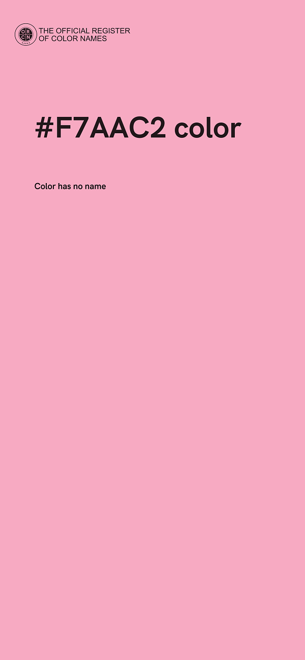 #F7AAC2 color image