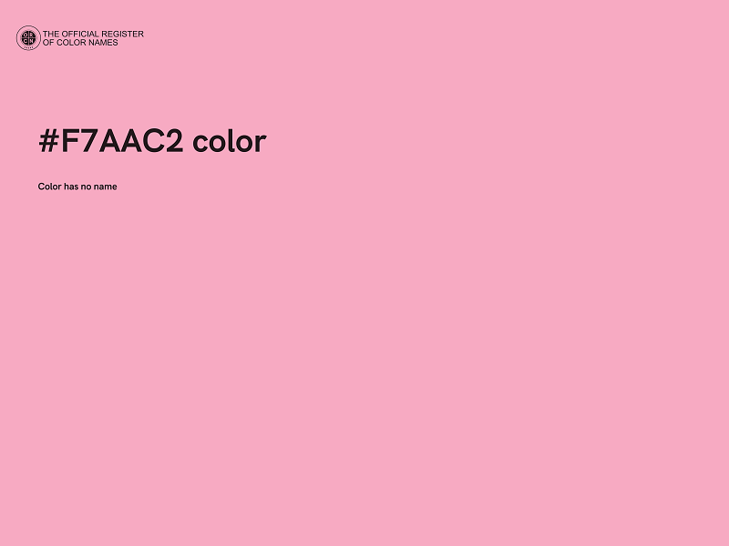 #F7AAC2 color image