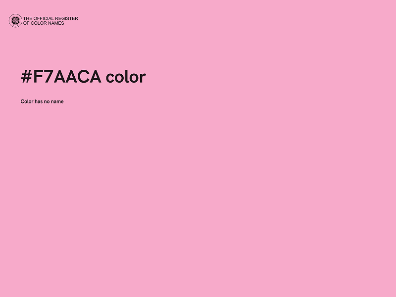 #F7AACA color image
