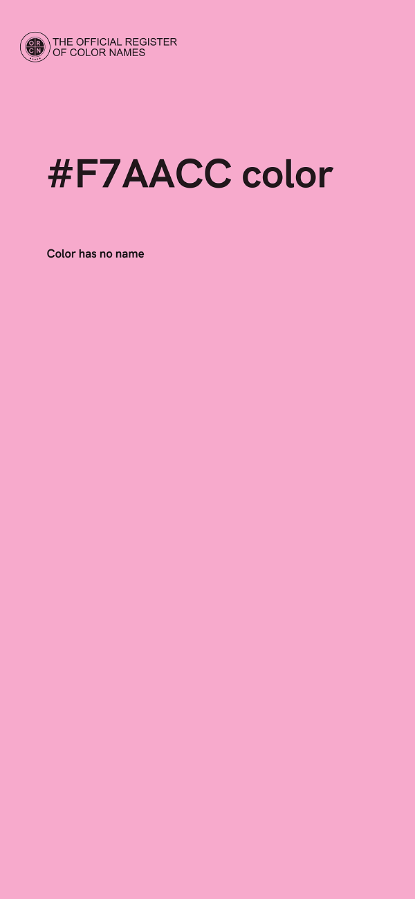 #F7AACC color image