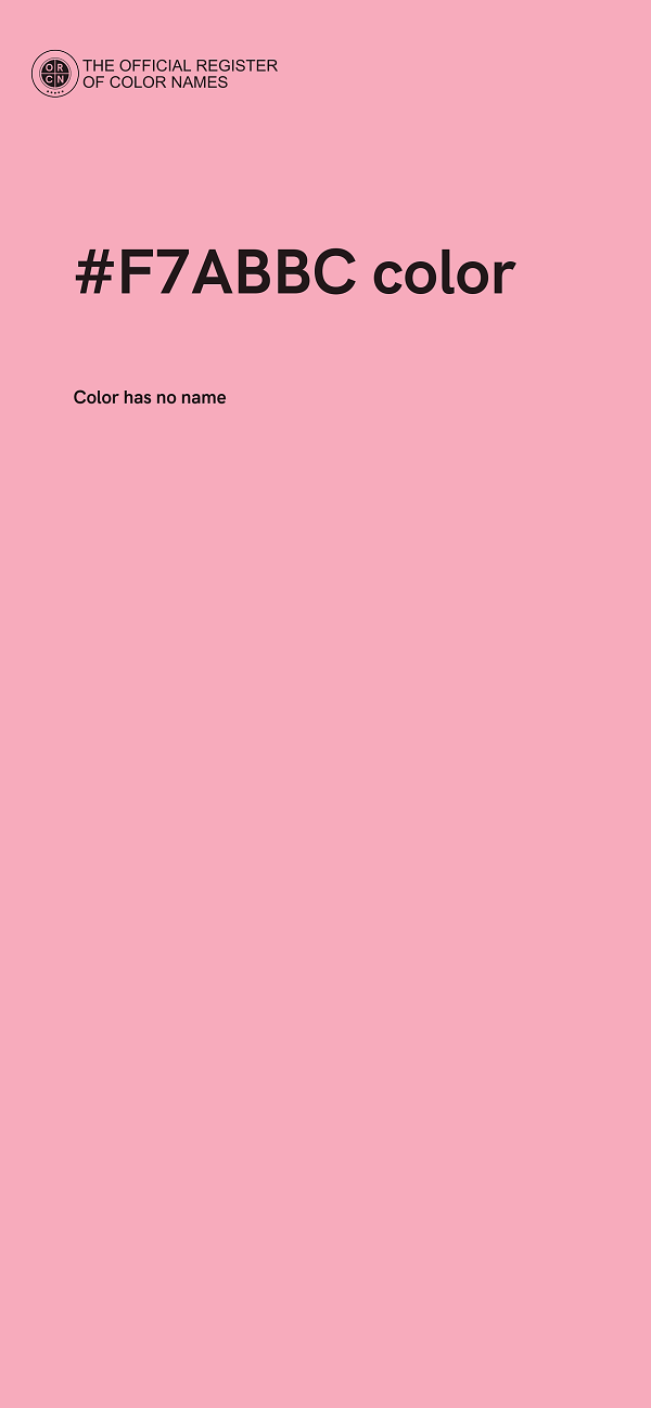 #F7ABBC color image