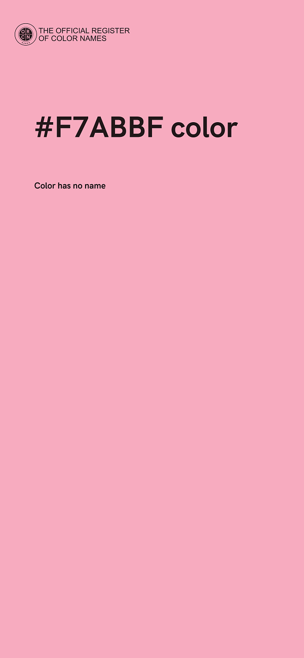 #F7ABBF color image