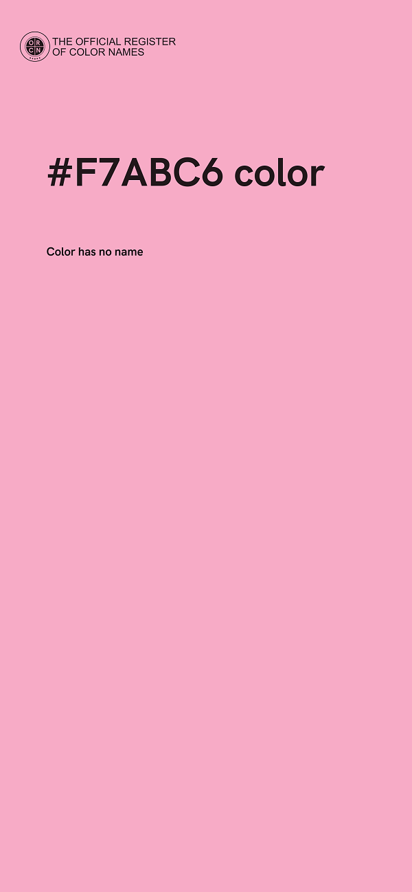#F7ABC6 color image