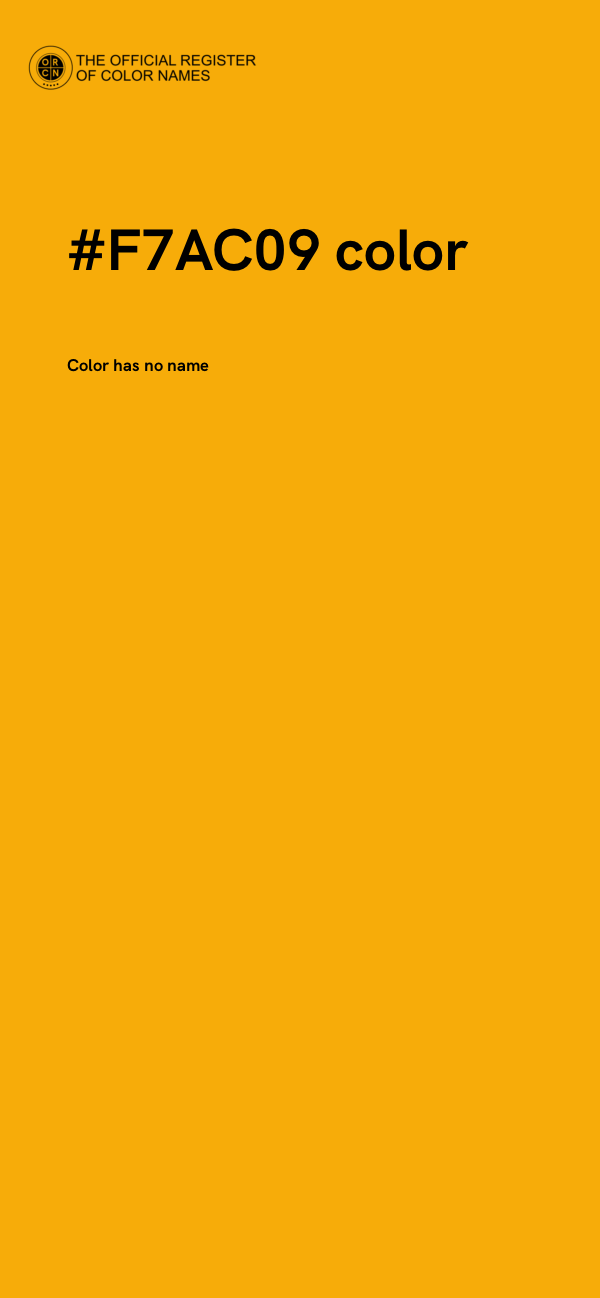 #F7AC09 color image