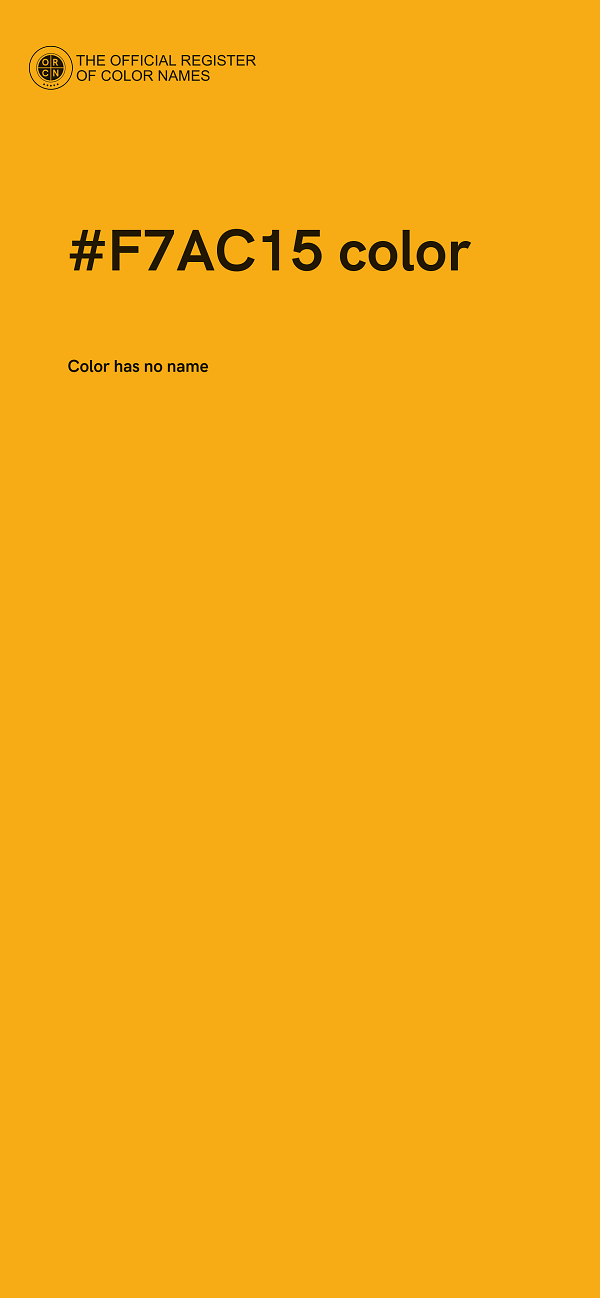 #F7AC15 color image