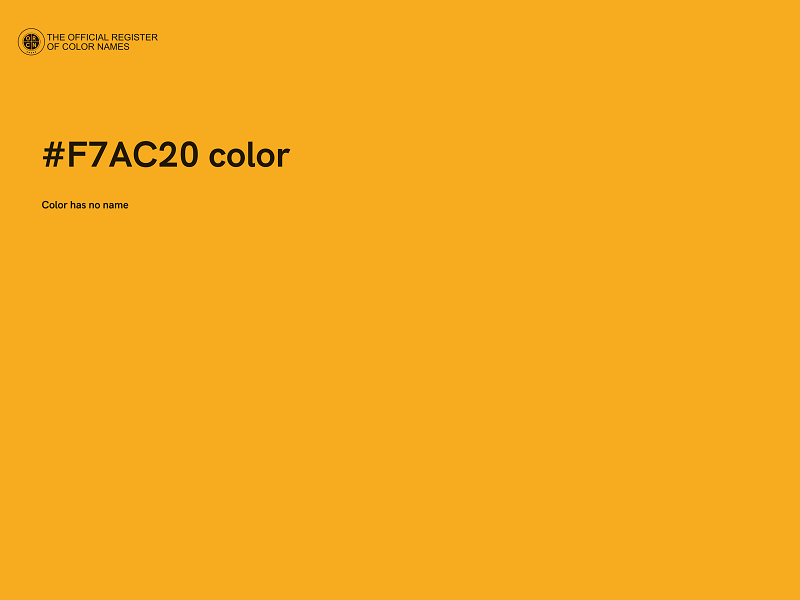 #F7AC20 color image