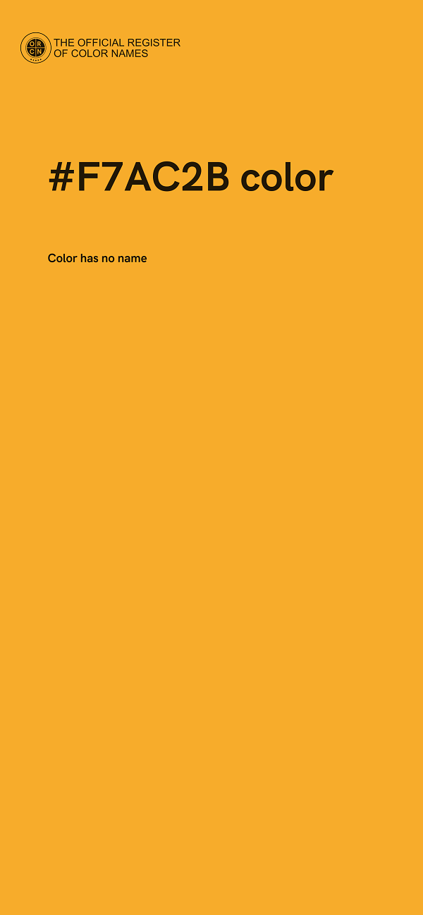 #F7AC2B color image