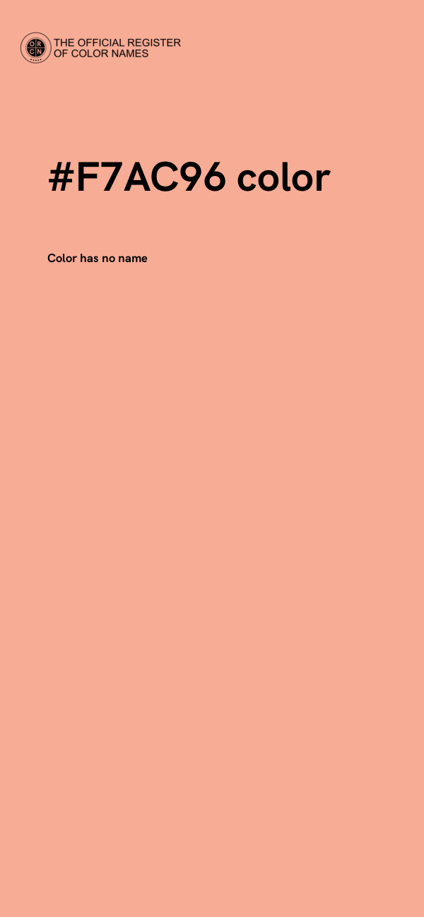#F7AC96 color image