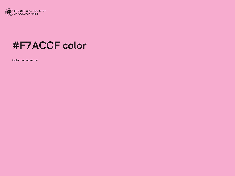 #F7ACCF color image