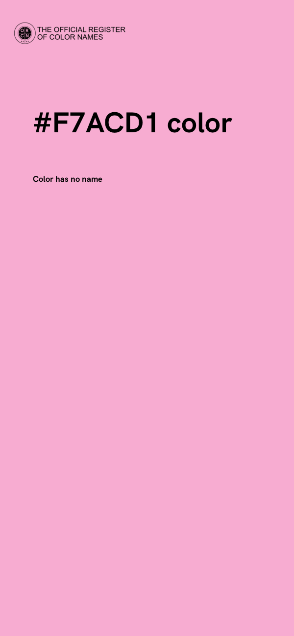 #F7ACD1 color image