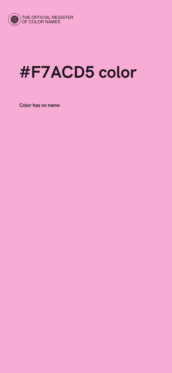 #F7ACD5 color image
