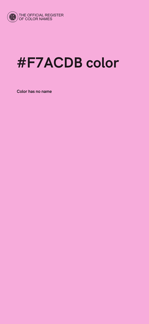 #F7ACDB color image