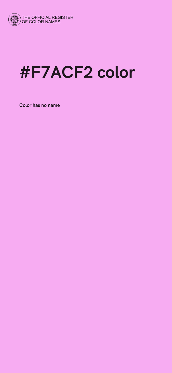 #F7ACF2 color image