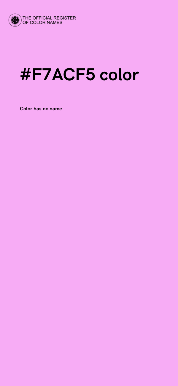 #F7ACF5 color image