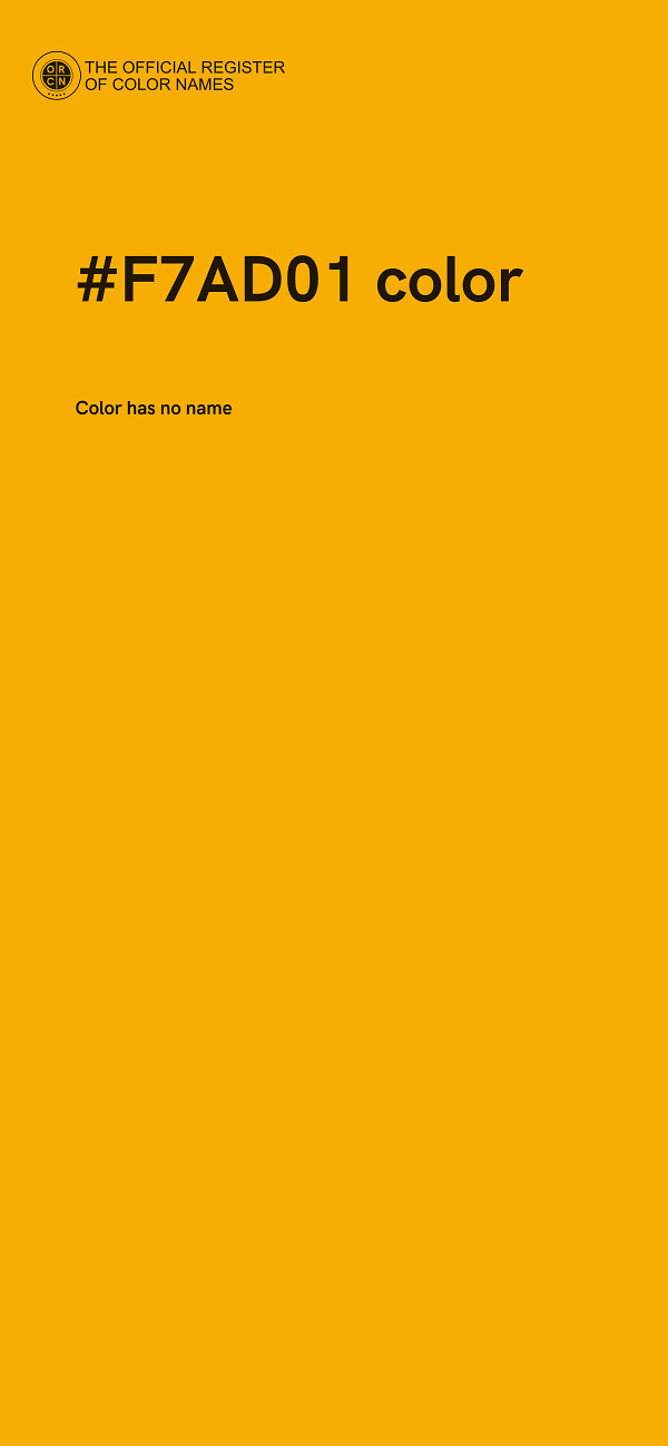 #F7AD01 color image