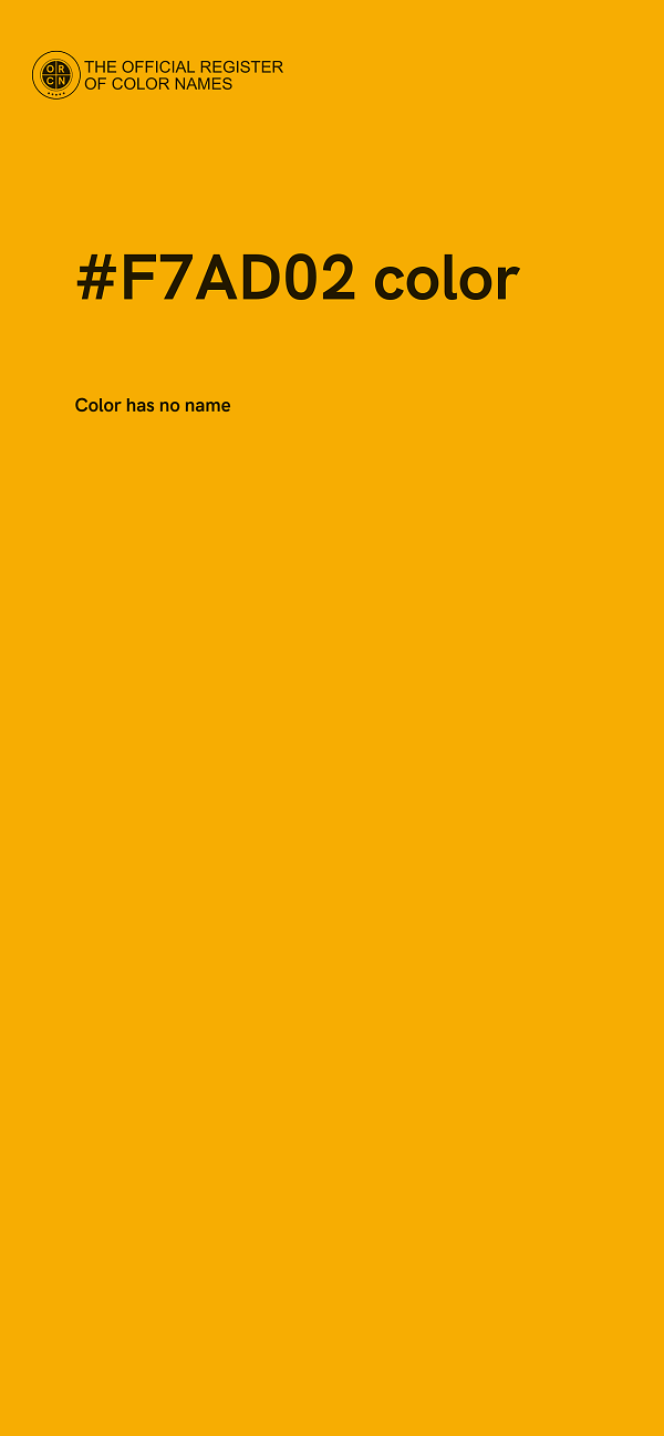 #F7AD02 color image