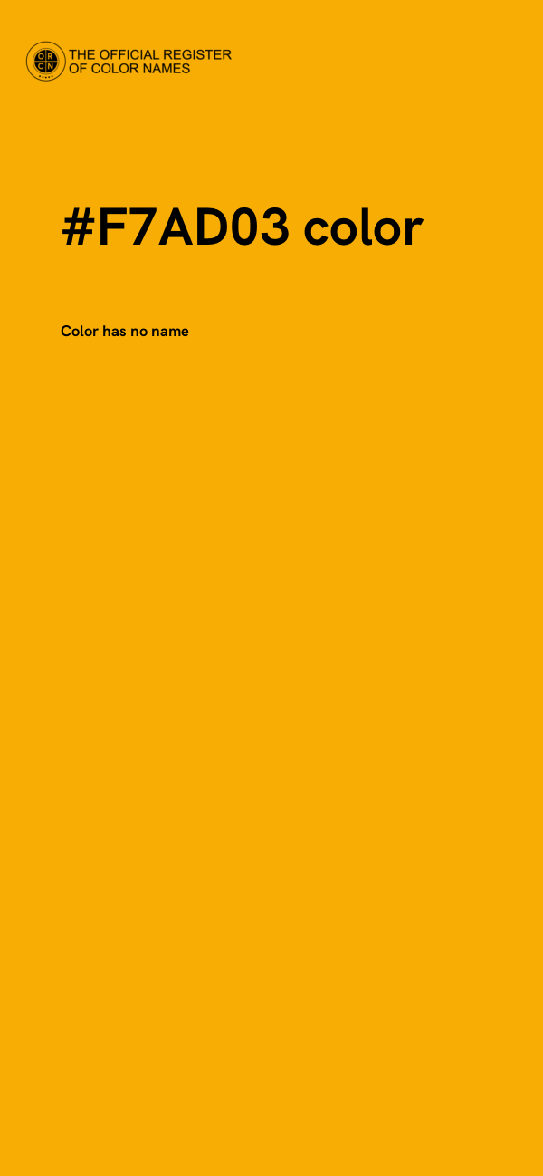 #F7AD03 color image