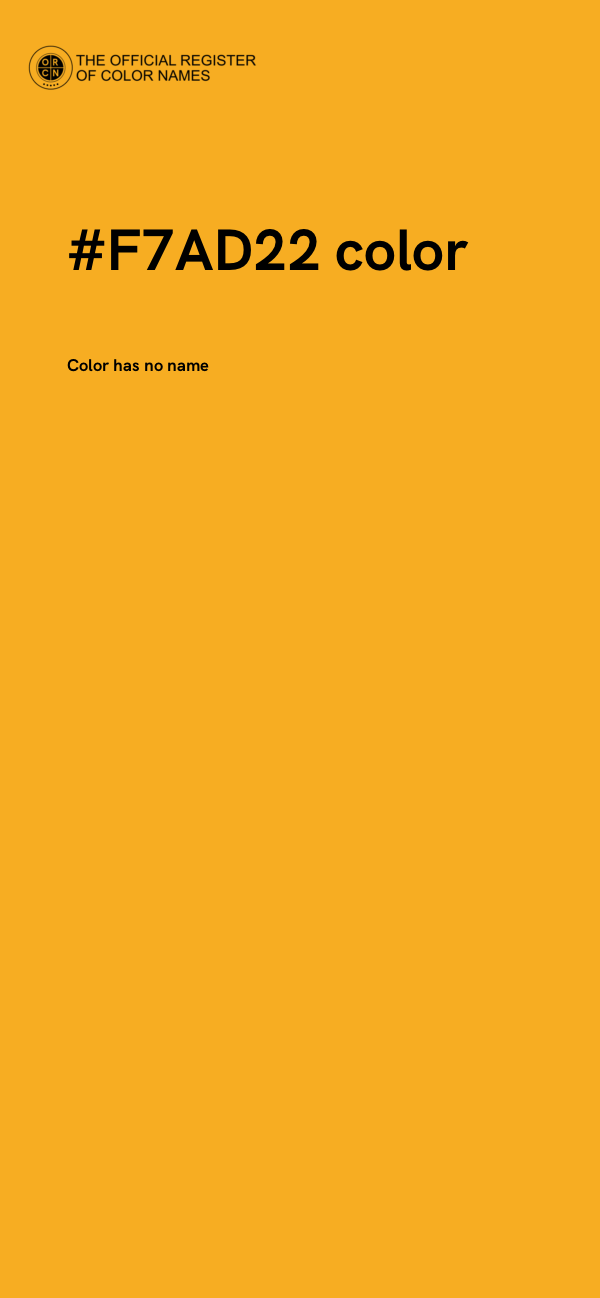 #F7AD22 color image